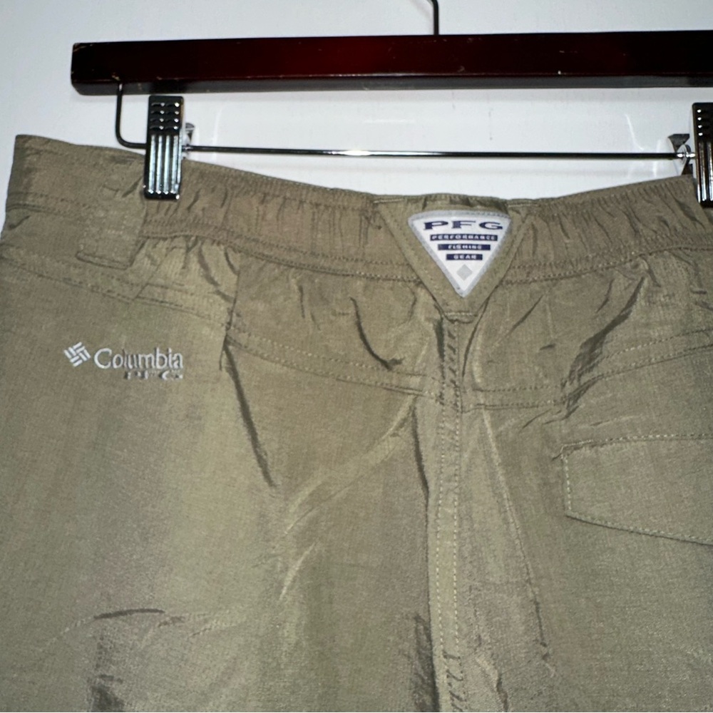 Columbia Men’s Olive Performance Fishing Gear Zip Convertible Pants- Size Large - Picture 4 of 14